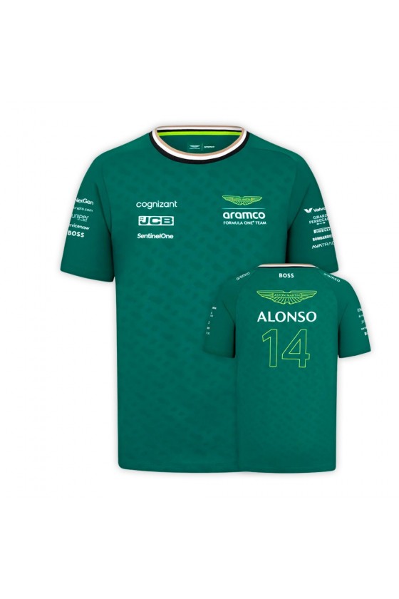 Fernando Alonso Aston Martin F1 kinder-T-shirt