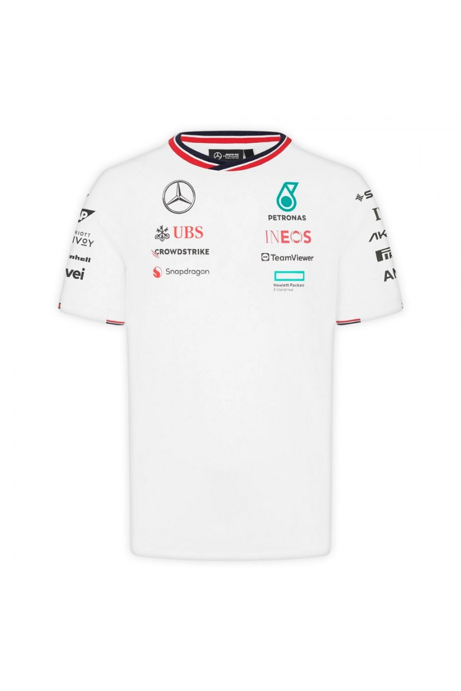 Mercedes F1 Weißes T-Shirt