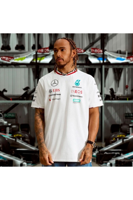 Camiseta Mercedes F1 Branca