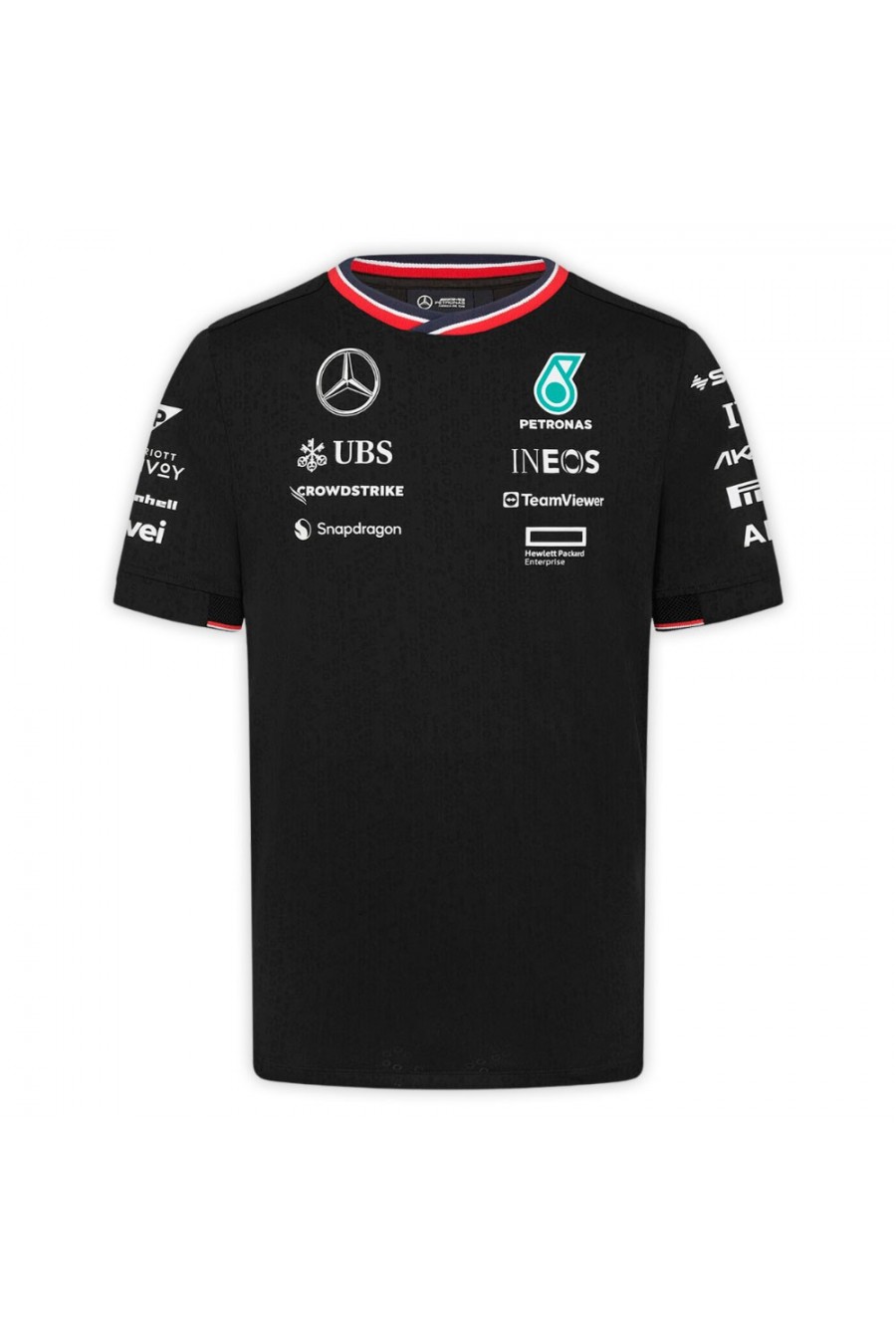 Camiseta Mercedes F1 Negra