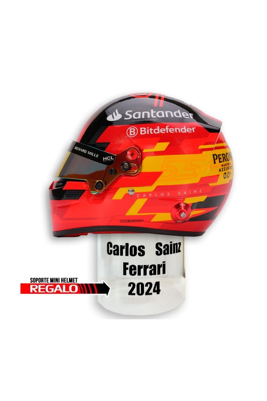 Minihelm 1:2 Carlos Sainz 'Ferrari 2024'