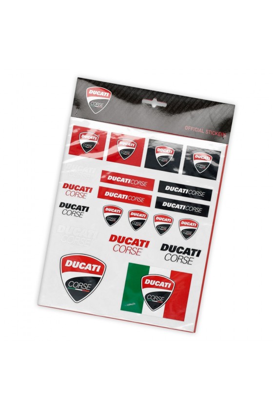 Großes Ducati Corse-Aufkleberpaket