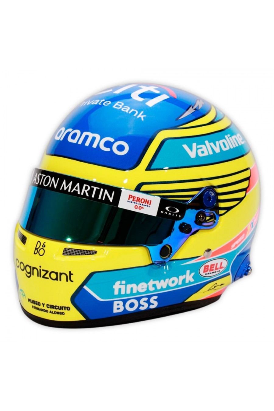 Casco Mini Helmet 1:2 Fernando Alonso 'Aston Martin 2024'