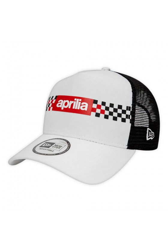 Cappellino da camion con stampa a quadri Aprilia