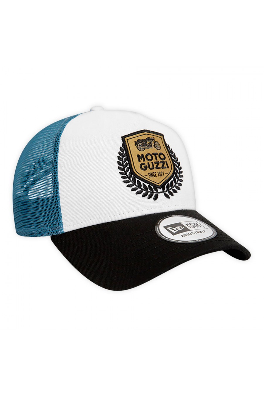 Blaue Moto Guzzi Trucker-Kappe