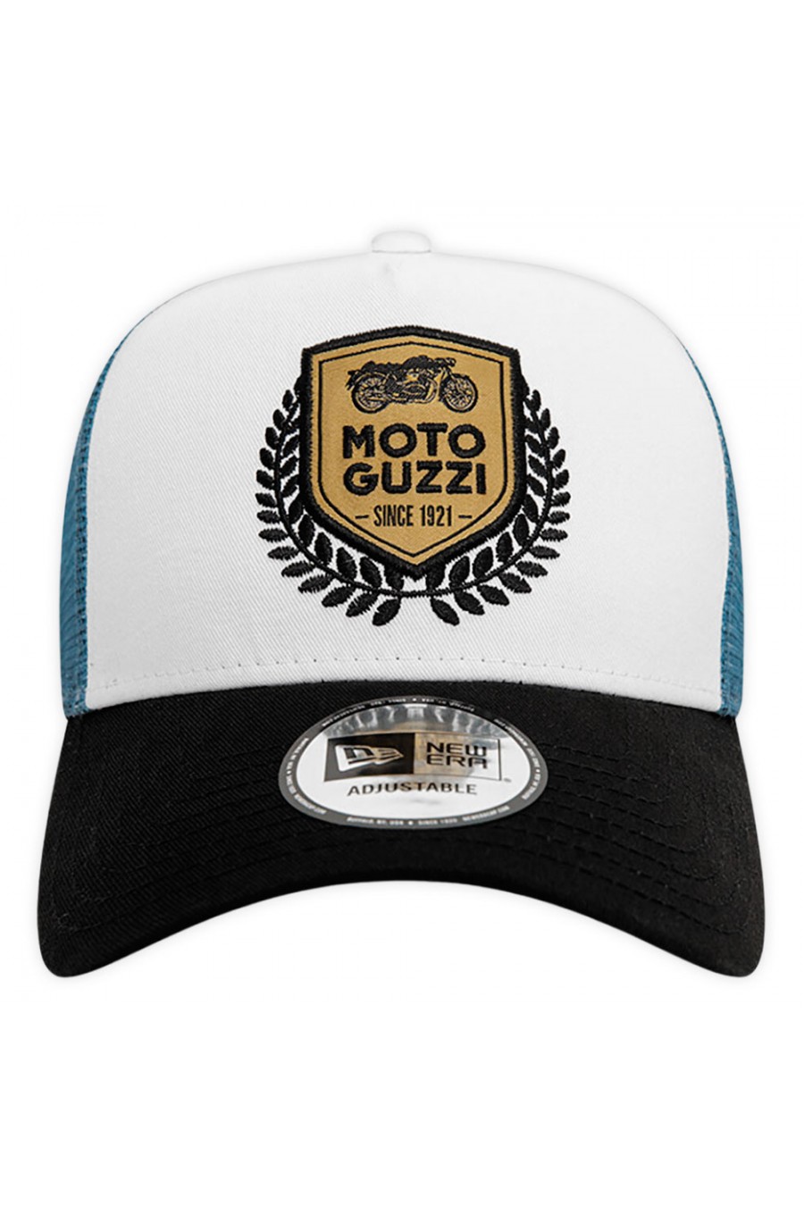 Blaue Moto Guzzi Trucker-Kappe