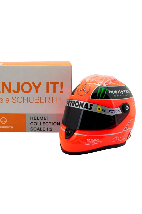 Kopie von Mini Helm 1:2 Michael Schumacher „Mercedes 2012“ Last