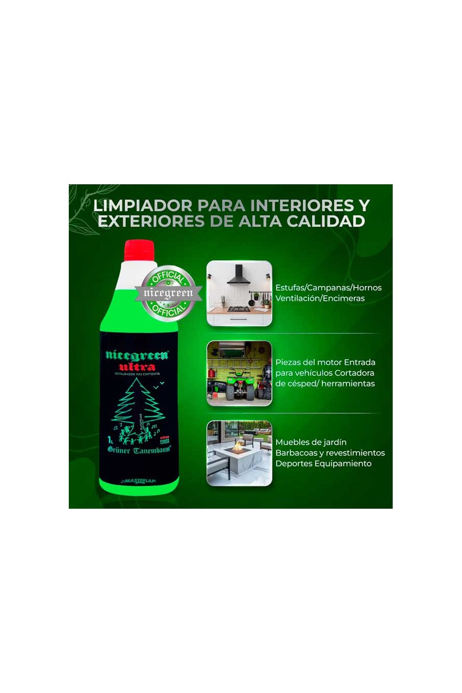 Nicegreen Ultra Turbo Pack - Limpiador Ecológico + Cepillos