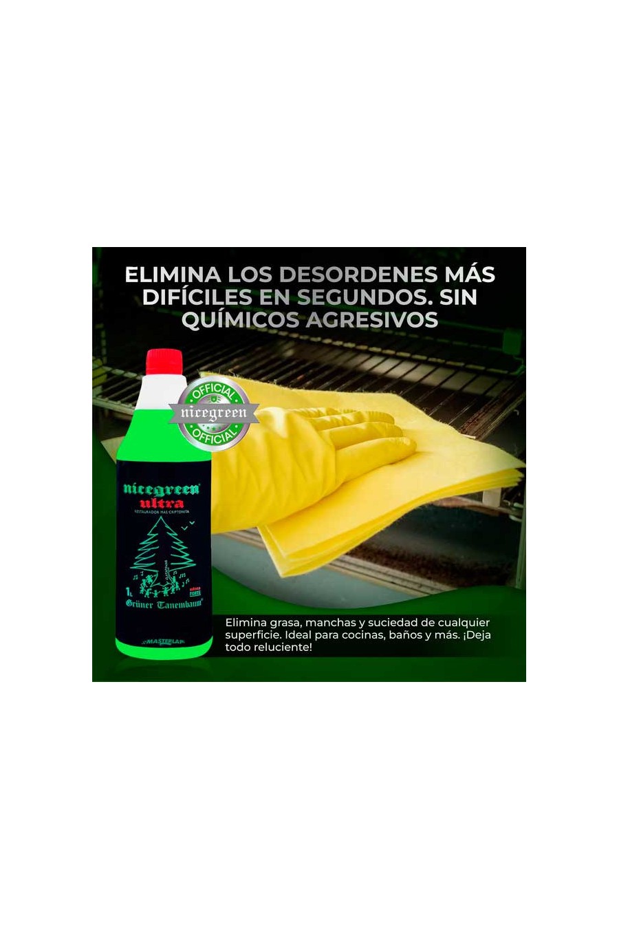 Nicegreen Ultra Turbo Pack - Limpiador Ecológico + Cepillos