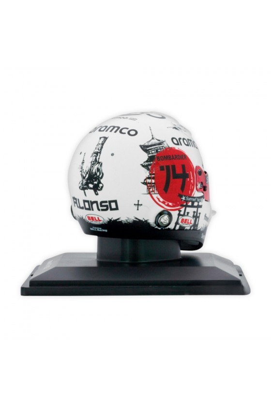 Casco Mini Helmet 1:5 Fernando Alonso 'Aston Martin 2023' GP