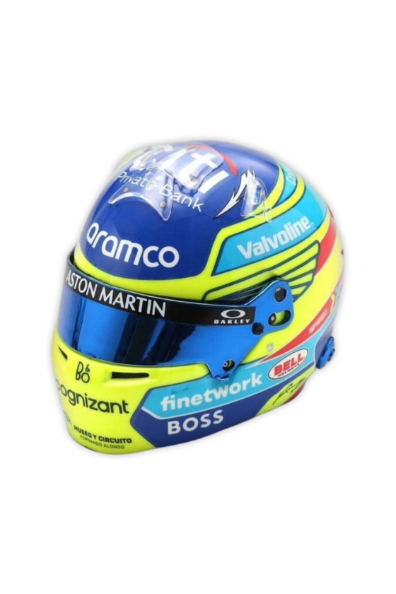 Casco Mini Helmet 1:5 Fernando Alonso 'Aston Martin 2024'