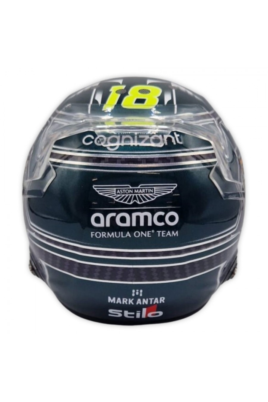 Casco Mini Helmet 1:2 Lance Stroll 'Aston Martin 2024'