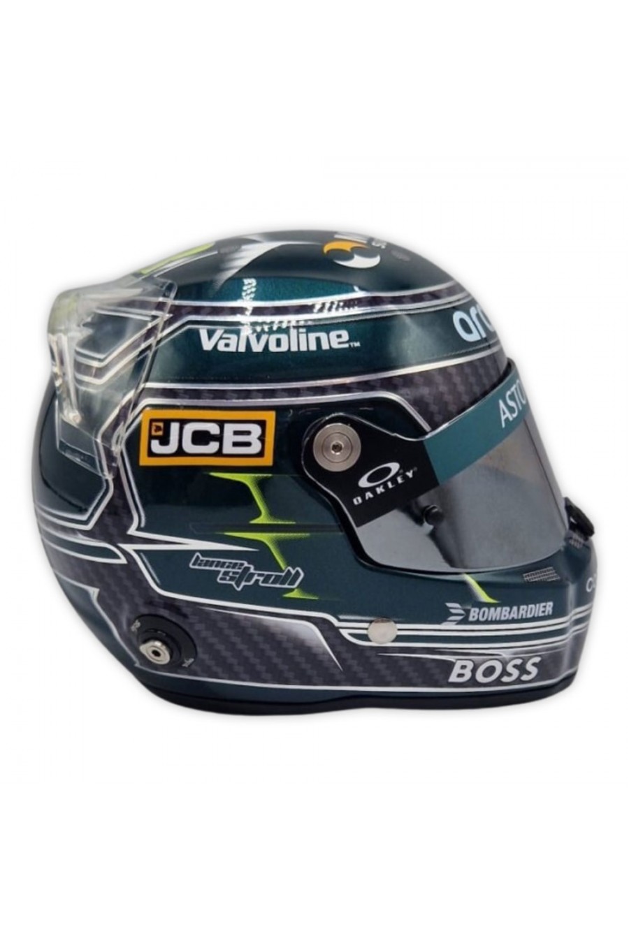 Casco Mini Helmet 1:2 Lance Stroll 'Aston Martin 2024'