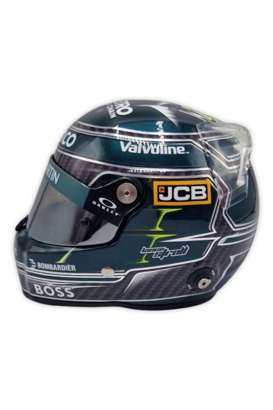 Casco Mini Helmet 1:2 Lance Stroll 'Aston Martin 2024'