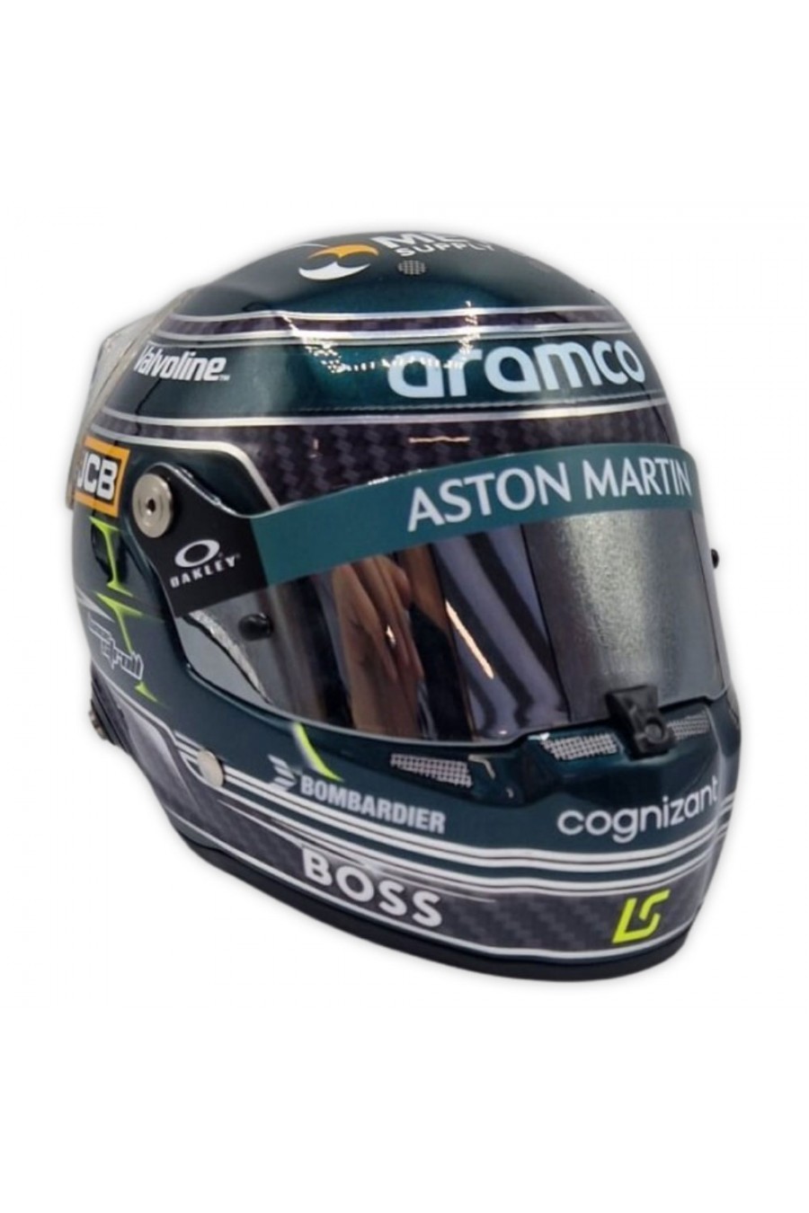 Casco Mini Helmet 1:2 Lance Stroll 'Aston Martin 2024'