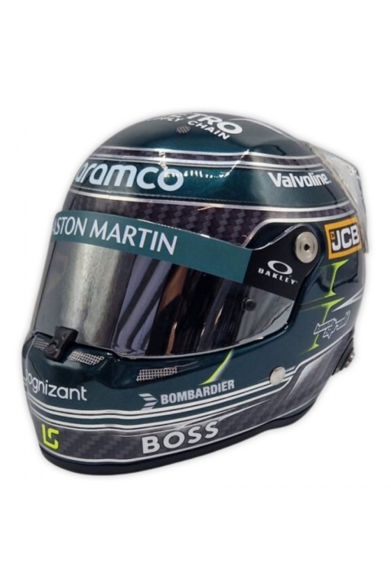 Casco Mini Helmet 1:2 Lance Stroll 'Aston Martin 2024'