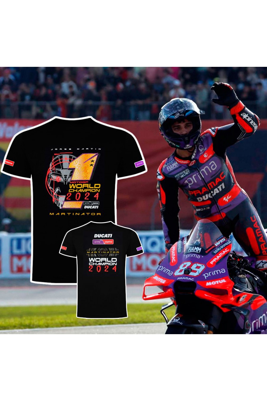 Camiseta Jorge Martín Campeón del Mundo