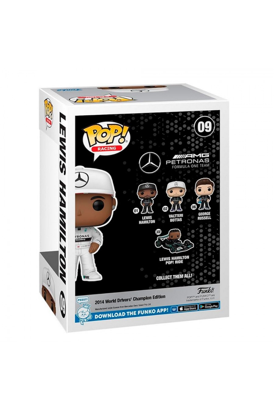 Funko Pop Lewis Hamilton 2014 Campeon del Mundo