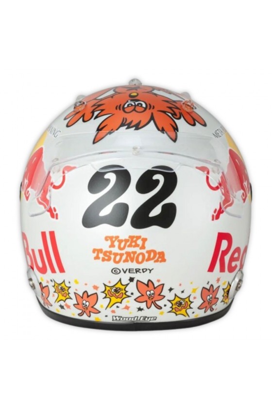 Mini casco 1:2 Yuki Tsunoda 'RB F1 Team 2024' GP del Giappone