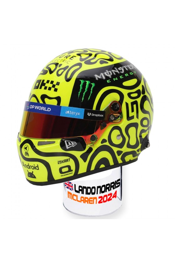 Casco Mini Helmet 1:2 Lando Norris 'McLaren 2024'