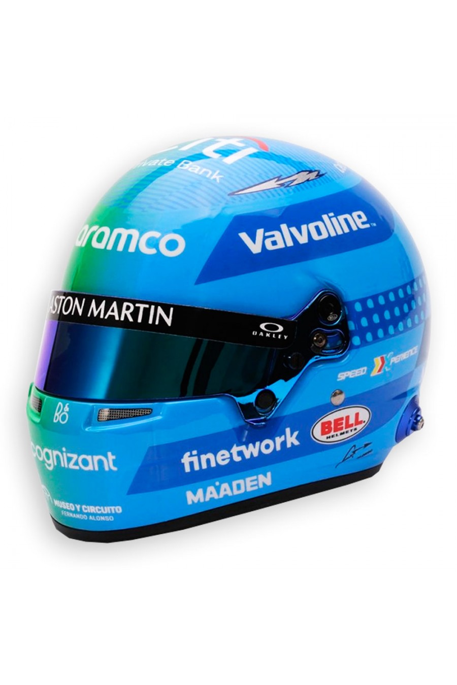 Casco Mini Helmet 1:2 Fernando Alonso 'Aston Martin 2024' GP