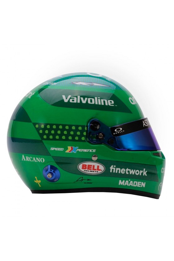 Casco Mini Helmet 1:2 Fernando Alonso 'Aston Martin 2024' GP