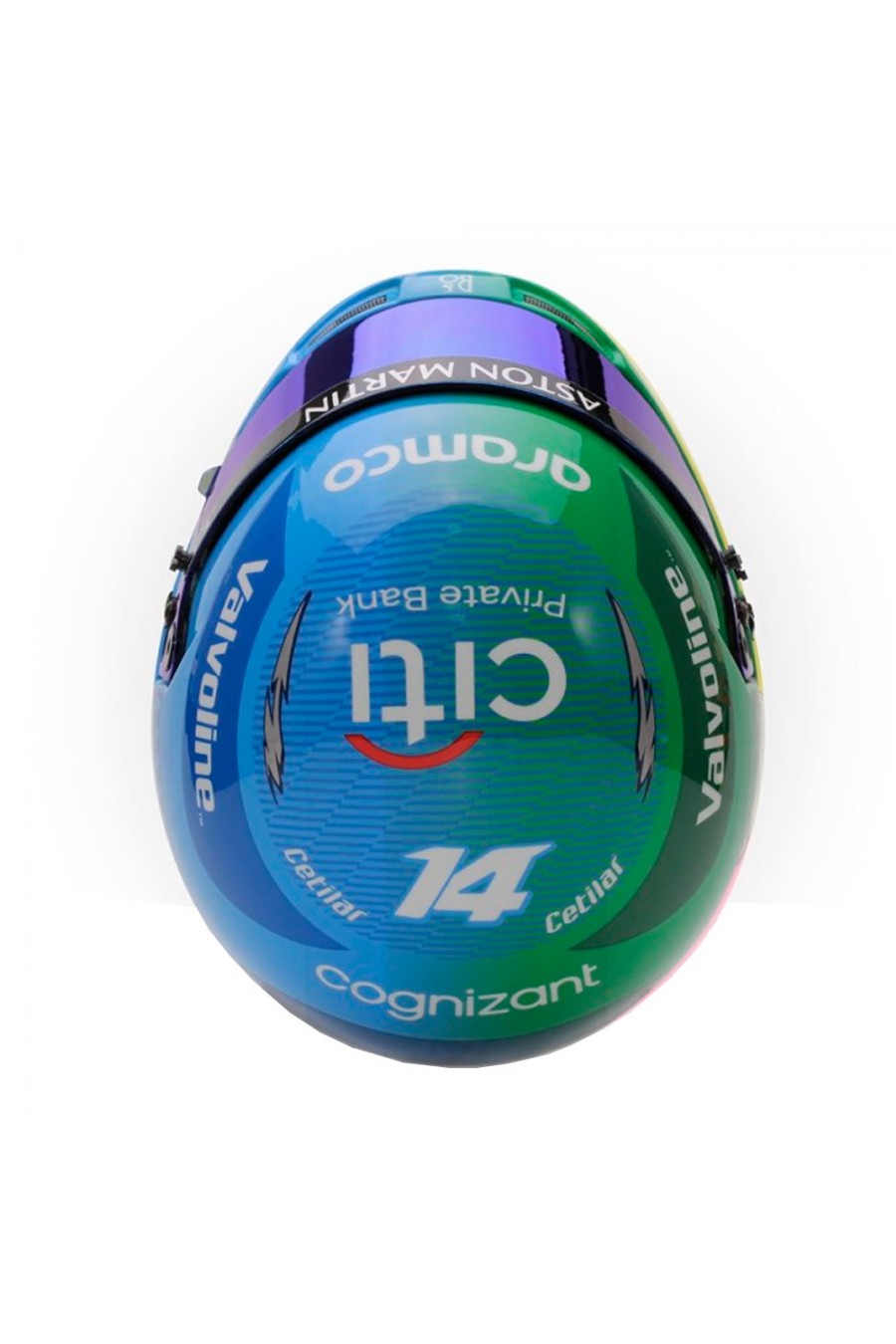 Casco Mini Helmet 1:2 Fernando Alonso 'Aston Martin 2024' GP