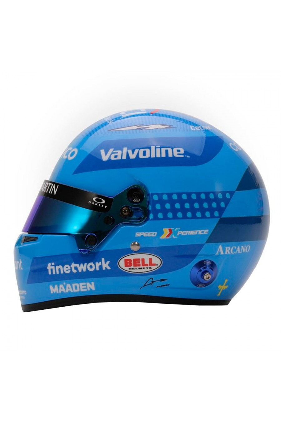 Casco Mini Helmet 1:2 Fernando Alonso 'Aston Martin 2024' GP