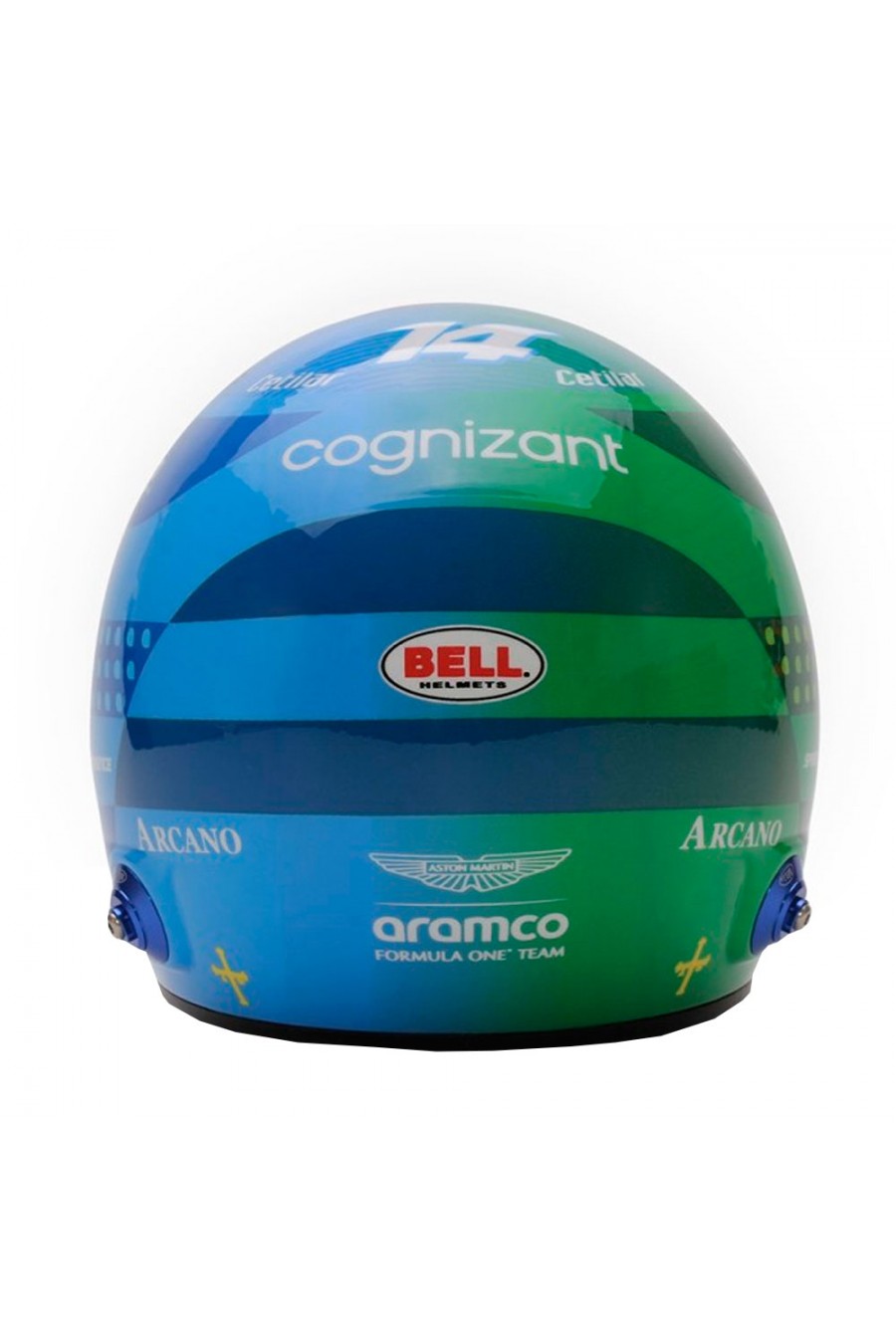 Casco Mini Helmet 1:2 Fernando Alonso 'Aston Martin 2024' GP