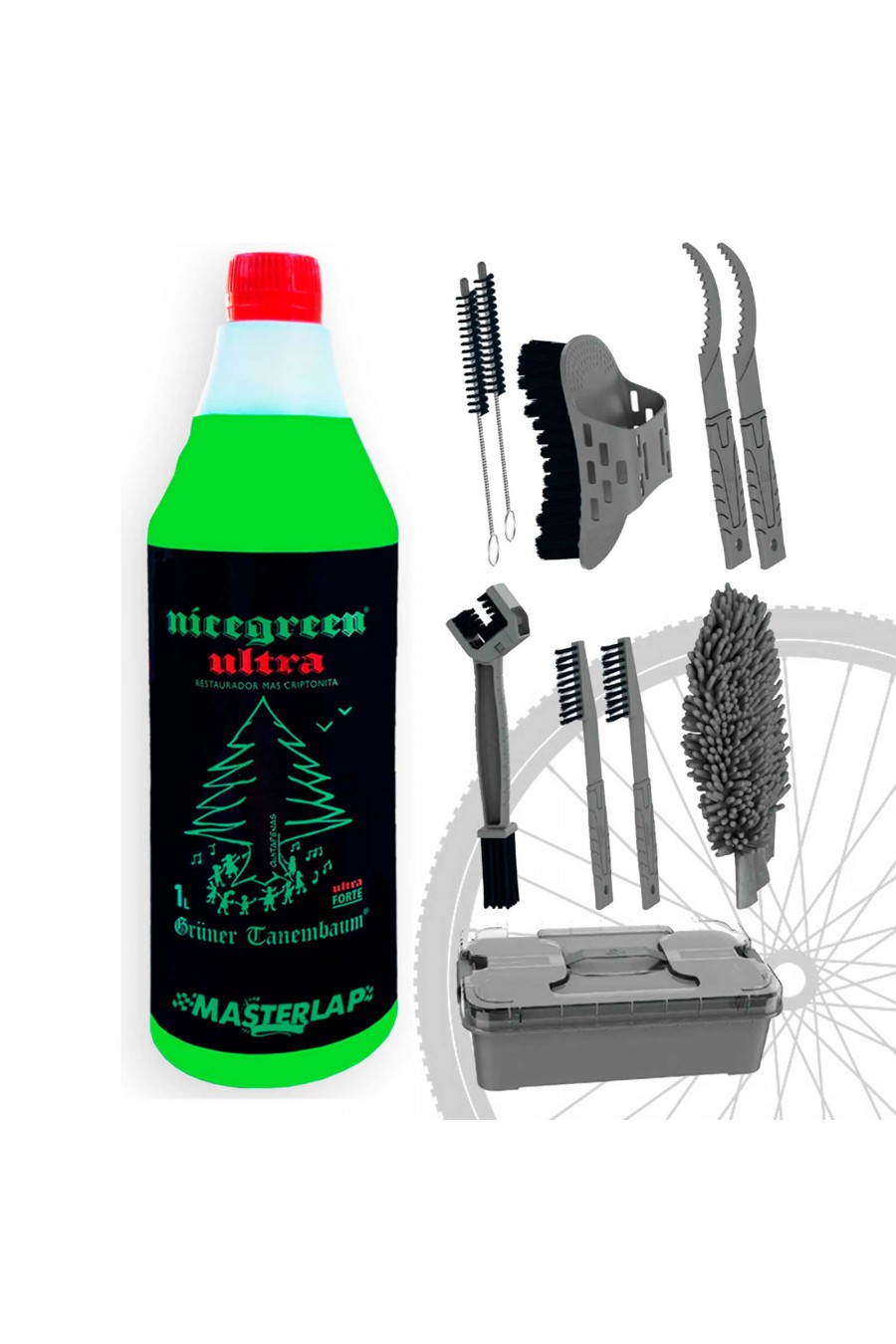 Nicegreen Ultra Pack Ciclista – Kit de limpieza completo para