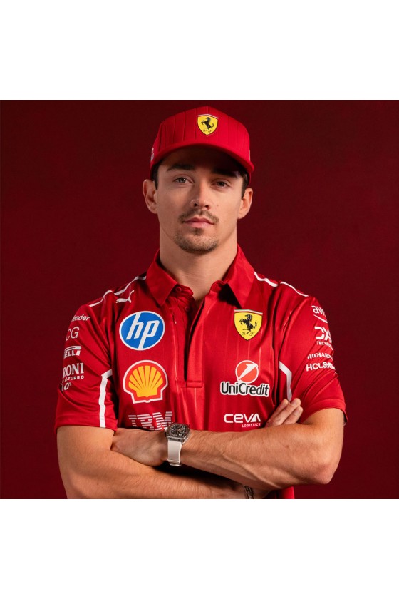 Gorra Charles Leclerc Ferrari F1 2025 Roja