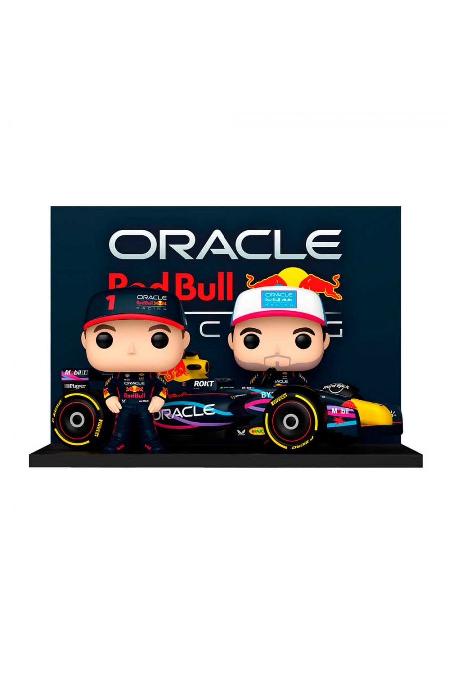 Funko Pop Moment Max Verstappen e Sergio Perez Red Bull F1 Car