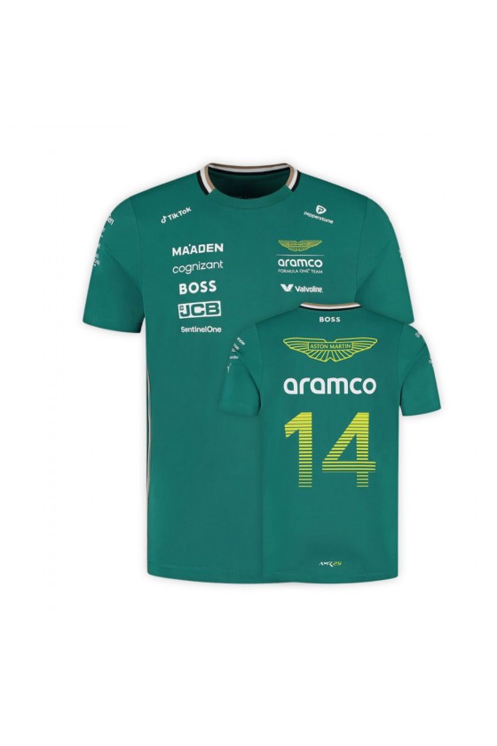 Maglietta per bambini Fernando Alonso Aston Martin F1 2025