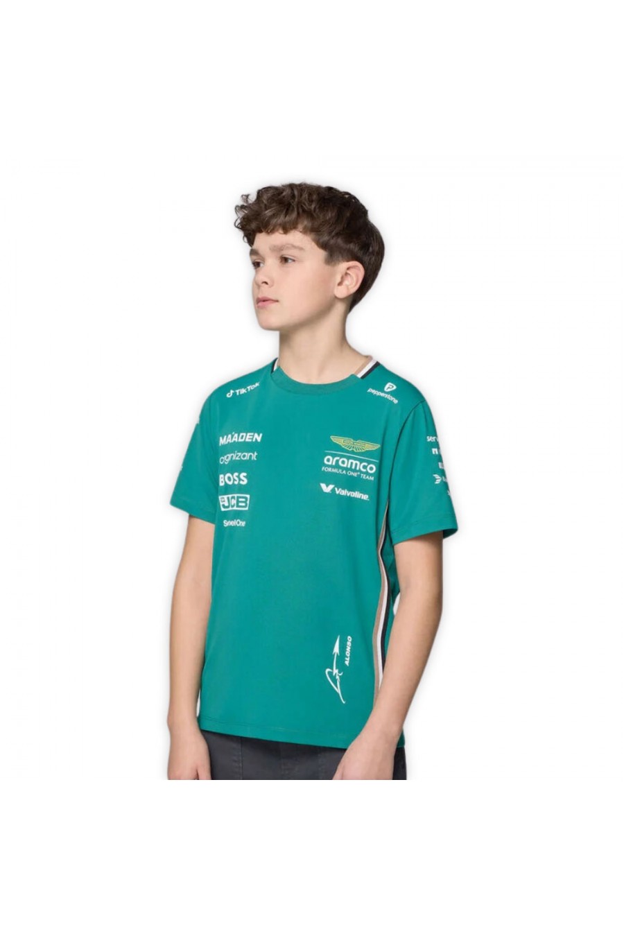 Fernando Alonso Aston Martin F1 2025 Kinder T-Shirt