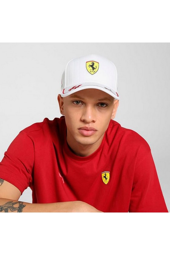 Casquette blanche Lewis Hamilton Ferrari F1 2025