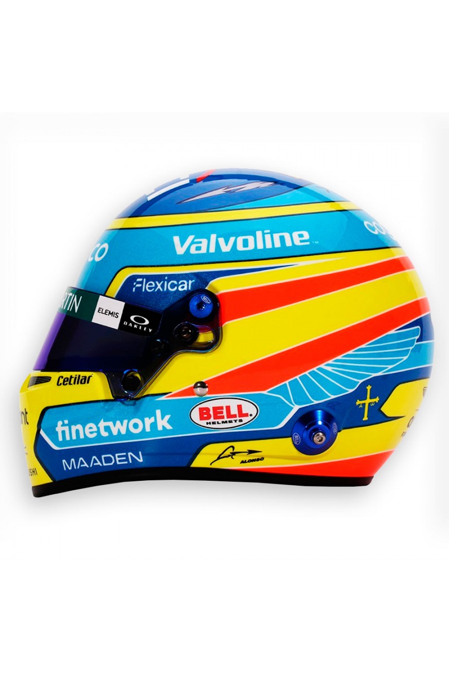 Casco Mini Helmet 1:2 Fernando Alonso 'Aston Martin 2025'