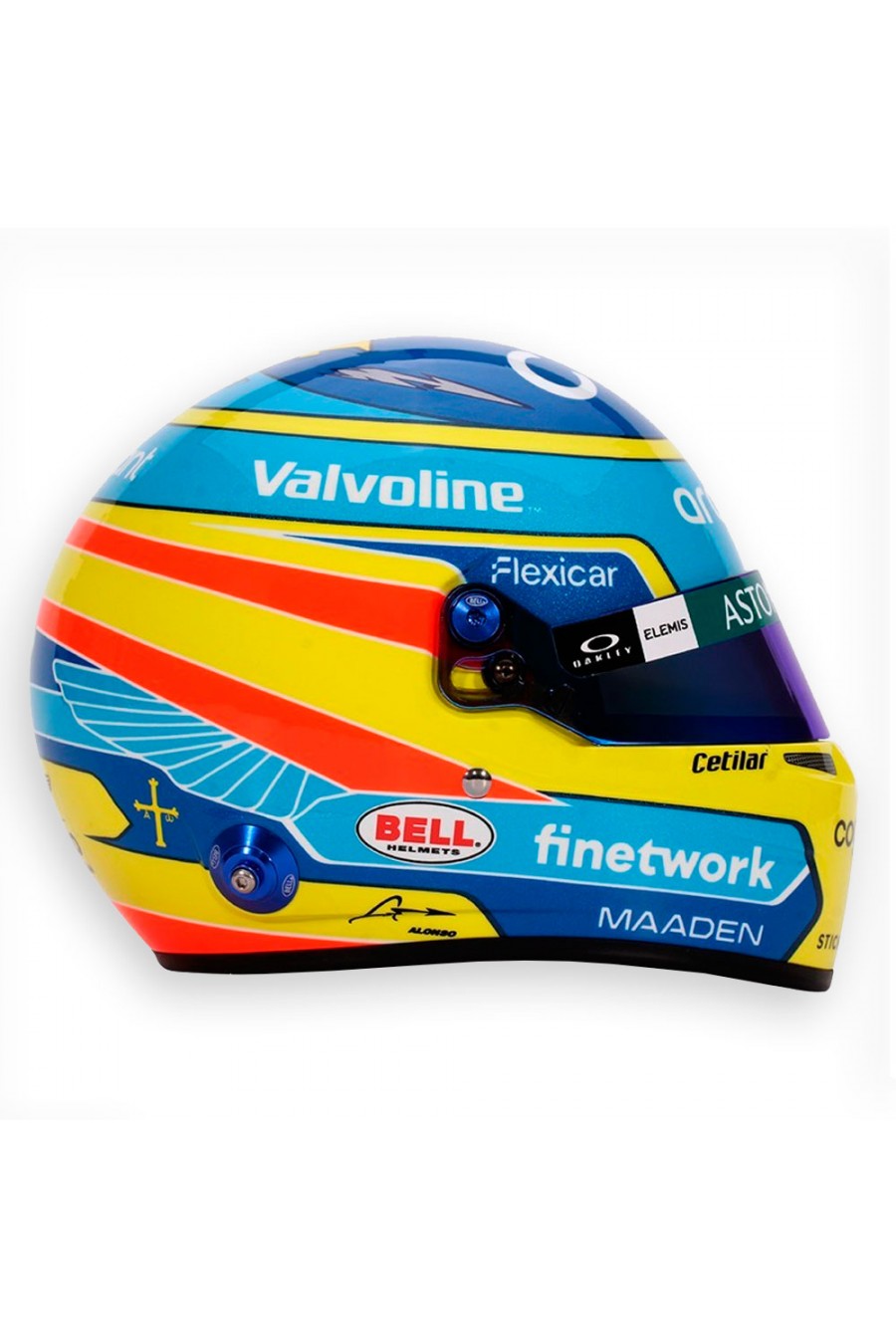 Mini Capacete 1:2 Fernando Alonso 'Aston Martin 2025'