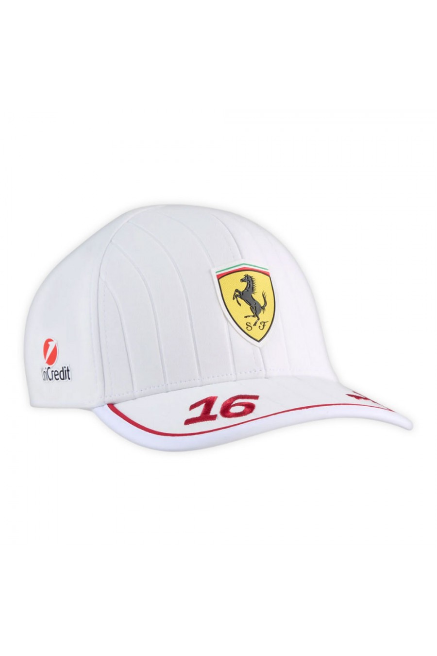 Gorra Charles Leclerc Ferrari F1 2025 Blanca
