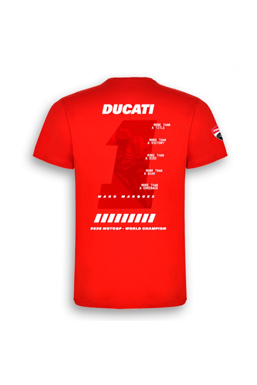 Camiseta Oficial Marc Márquez – Campeón del Mundo MotoGP 2025 |