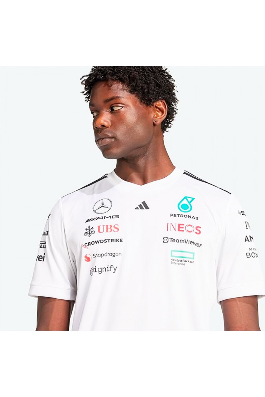 Mercedes F1 2025 White T-Shirt