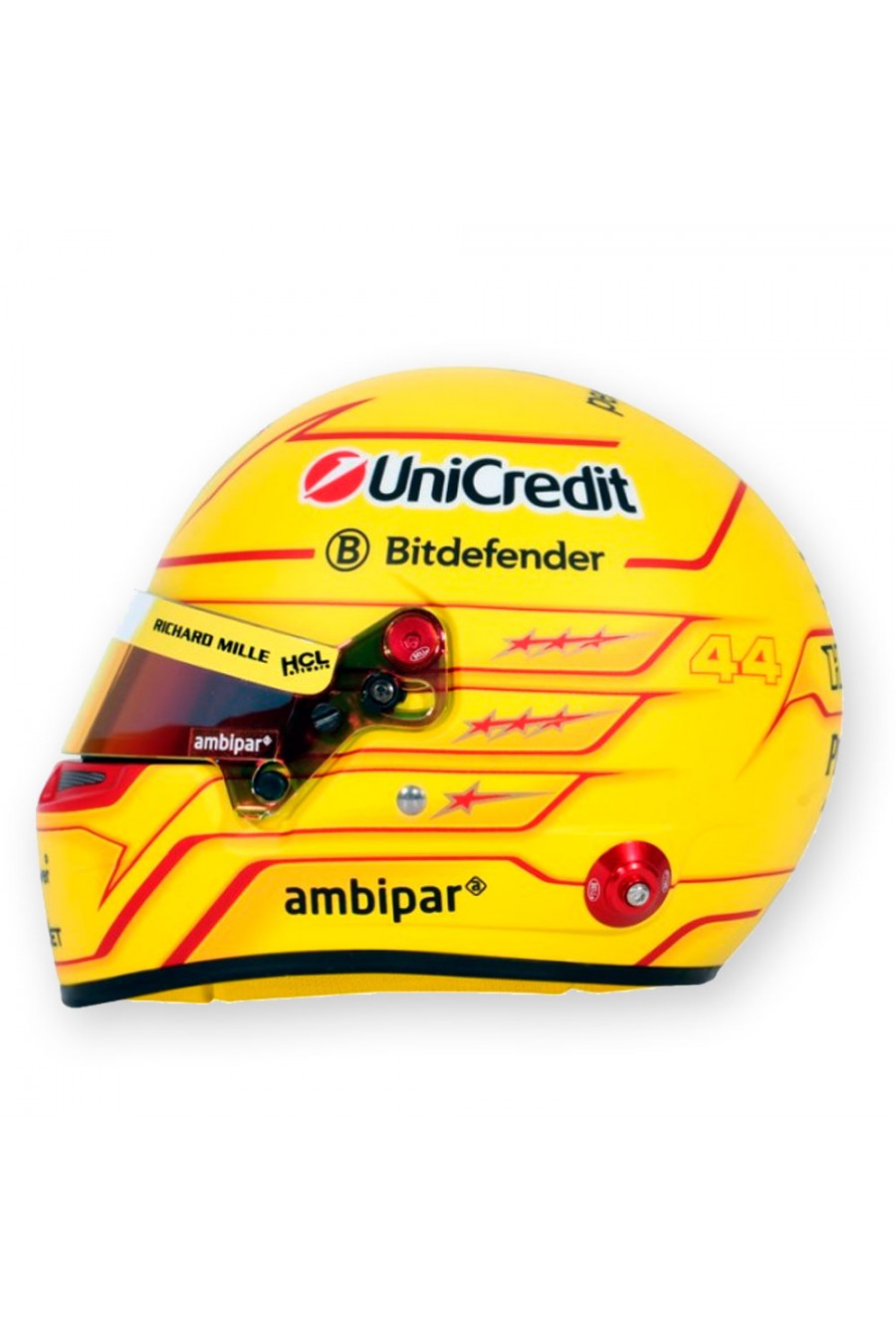 Mini casco 1:2 Lewis Hamilton Ferrari 2025