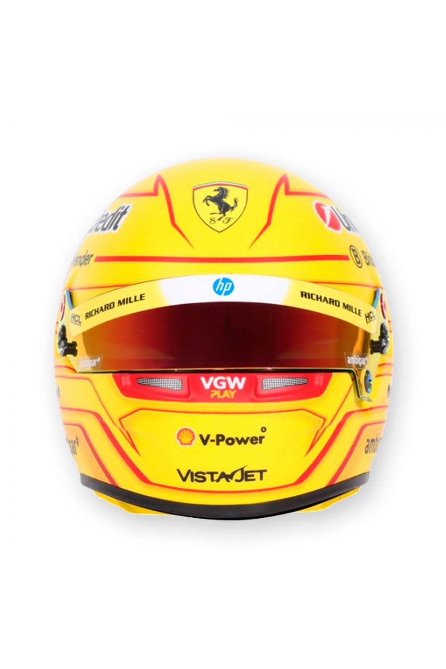 Mini Capacete 1:2 Lewis Hamilton Ferrari 2025