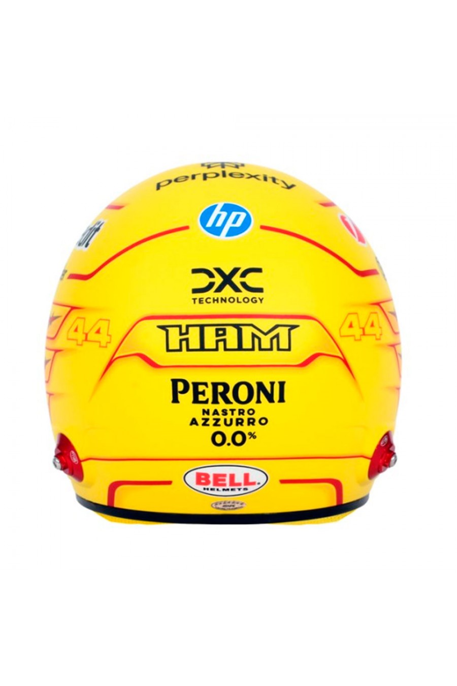 Mini casco 1:2 Lewis Hamilton Ferrari 2025