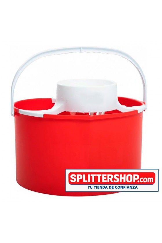 Cubo de limpieza Splitter con doble compartimento y escurridor