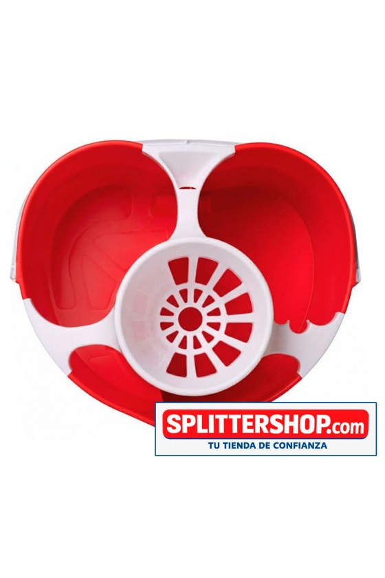 Cubo de limpieza Splitter con doble compartimento y escurridor