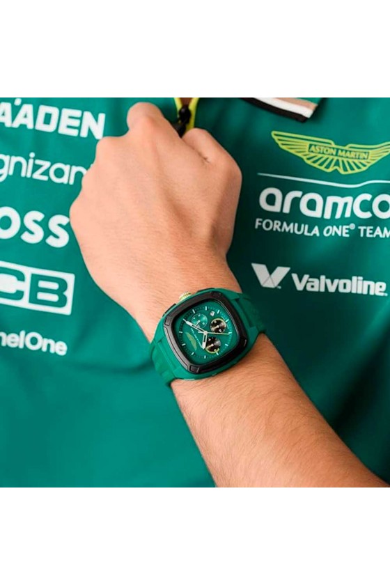 Aston Martin quartzhorloge voor heren (silicone)