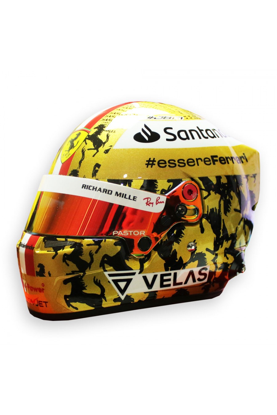 Mini casco 1:2 Charles Leclerc 'Ferrari 2022' GP di Singapore
