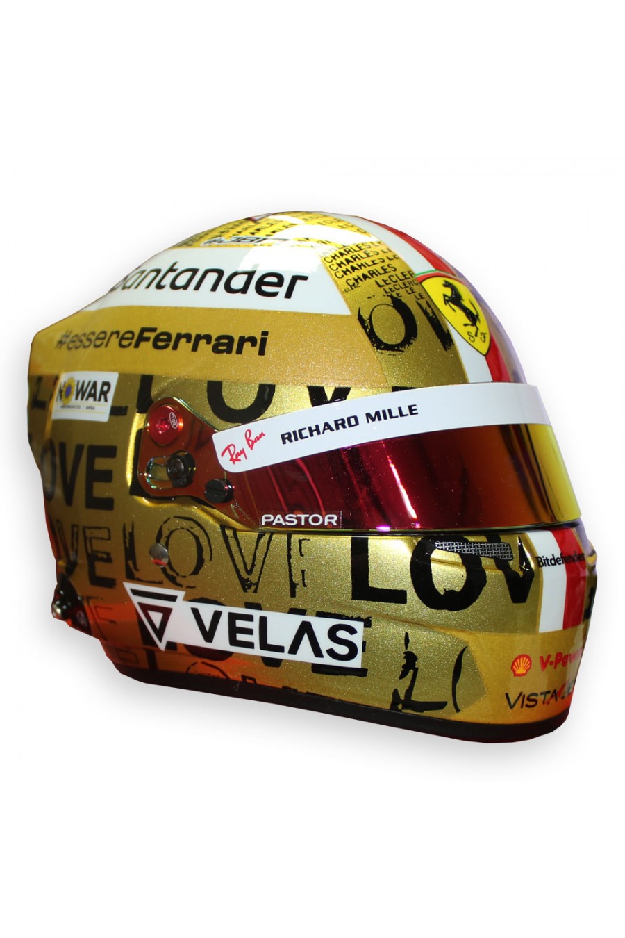 Mini casco 1:2 Charles Leclerc 'Ferrari 2022' GP di Singapore