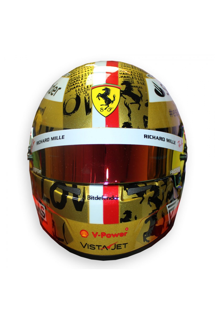 Mini casco 1:2 Charles Leclerc 'Ferrari 2022' GP di Singapore