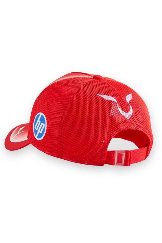 Boné Lewis Hamilton Trucker Infantil Ferrari F1 2026 Vermelho
